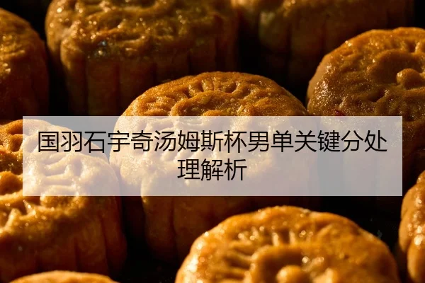 国羽石宇奇汤姆斯杯男单关键分处理解析